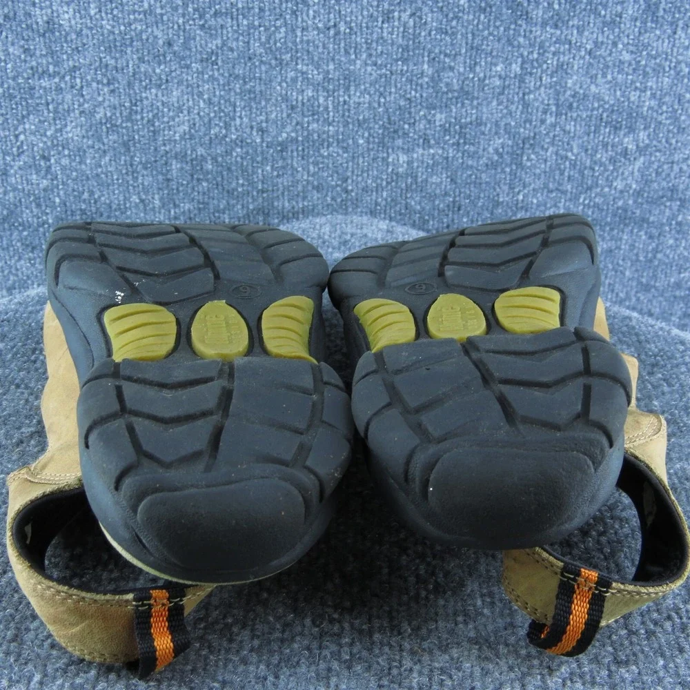 Alpine Design  Men Fisherman Sandals Brown Leather Drawstring Size 9‎ Medium